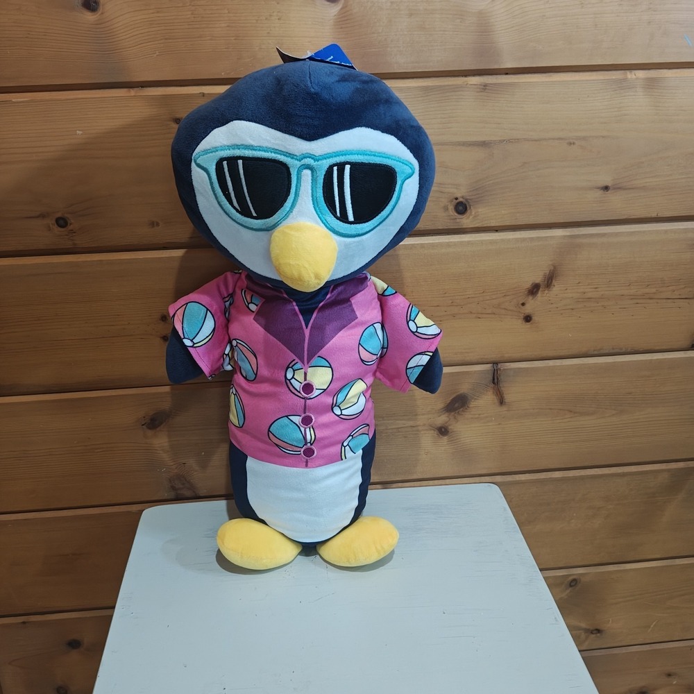 24" Joyhound Crazy Comfy Pink Penguin Toy Extra Squishy Plush Squeak Crinkle E4